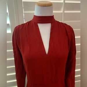 LEWIT A- Line dress red.